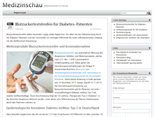 Tablet Screenshot of medizinschau.de